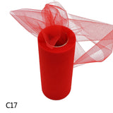 22m*15cm Tulle Roll Spool Tutu for Wedding Decoration Organza Laser Birthday Party Supplies DIY Baby Shower table runners Crafts