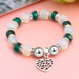 ZOSHI Crystal Butterful Bracelet & Bangle Elastic Heart Bracelets For Women Handmade Shambhala Beads pulseira masculina