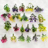 Mini Plastic Artificial Flower Core Stamen DIY Bonsai Decorative Accessories Flower Pot Filling Decoration Handmade Fake Plants