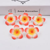 Cifeeo 10PCs 4/9cm Foam Hawaii Aritificial Flowers For Wedding Party Decoration Plumeria Flowers DIY Scrapbook Fake Flower Home Decor