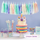 Back to college decoration   Cifeeo  Wedding Decoration Iridescent Paper Tassel Garland For Mermaid Baptism Birthday Baby Shower Decorations Unicorn Party