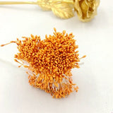 Christmas Gift 900pcs/lot Random Mixed Double Heads DIY Artificial Mini Pearl Flower Stamen Pistil 1mm Floral Stamen For Wedding Decoration DIY