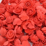 50-200pcs 3cm PE Foam Rose Artificial Flowers Wedding Party Accessories DIY Craft Home Decor Handmade Flower Head Wreath Supplie