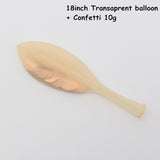 Christmas Gift Giant 18/36 Inch Transparent Latex Balloon+Gold Confetti(10G) Birthday Wedding Decoration Clear Helium Baby Shower Air Balloons