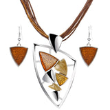 ZOSHI Fashion African Jewelry Sets Leather Chain Enamel Gem Jewelry Sets for Party Bridal Jewelry Sets Summer Jewelry