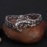 Silver Color Men's Steel High Quality Biker Man Skull charms Bracelet Chain Factory Price Bracelets & Bangles