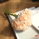 pink silk hydrangeas artificial flowers wedding flowers for bride hand silk blooming peony fake flowers white home decoration 917