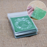 100Pcs Christmas Cookie Candy Package Gifts Bag DIY Self Adhesive OPP Bags For Xmas Home Party Packing Decoration Baking Supply
