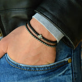 Cifeeo New Fashion Men Bracelet Sets Trendy Handmade Classic Strand Stone Beaded Bracelet For Men Jewelry Gift Pulsera Hombre