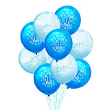 WEIGAO Blue One Foil Balloons Set First Birthday Decor One Year Old Number Balloons Baby Shower Boy 1st Birthday Decor Supplies