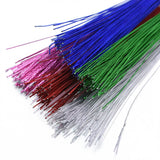 80cm 25pcs #26 Iron Wire for Flowers Making Crafts DIY Nylon Stocking Flower Kits Artificial Branches Twigs Scrapbooking Flowers