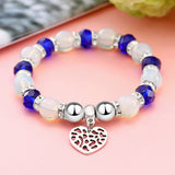 ZOSHI Crystal Butterful Bracelet & Bangle Elastic Heart Bracelets For Women Handmade Shambhala Beads pulseira masculina