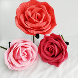 30cm Large Foam Rose Artificial Flower Wedding Decoration with Stage Props DIY Home Decor Artificial Decorative Flowers Wreaths