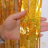 Back to school supplies Cifeeo  2-4M Photo Booth Backdrop Tinsel Glitter Curtain Metallic Foil Backdrop Rain Curtain Baby Shower Wedding Party Decoration Drapes