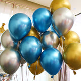 Cifeeo 10Pcs 12Inch NEW Metallic Latex Balloons Thick Pearly Metal Chrome Alloy Colors Photograph Wedding Party Decoration Balloons