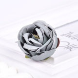 Cifeeo 5Pcs 4cm Artificial silk Rose flower head for wedding Home decoration DIY wreath scrapbook Craft Fake Flowers