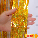 Back to school supplies Cifeeo  2-4M Photo Booth Backdrop Tinsel Glitter Curtain Metallic Foil Backdrop Rain Curtain Baby Shower Wedding Party Decoration Drapes