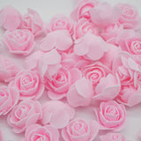 50-200pcs 3cm PE Foam Rose Artificial Flowers Wedding Party Accessories DIY Craft Home Decor Handmade Flower Head Wreath Supplie