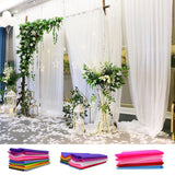 10m/lot 72cm wide Sheer Crystal Organza Tulle Roll Fabric for Wedding Decoration DIY Arches Chair Sashes Party Favor Supplies