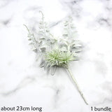 Christmas Gift 1 Bundle Artificial Flowers Pine Plants Grass Flower For Wedding Party DIY Craft Scrapbook Fake Flowers Christmas Decoration