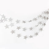 Cifeeo  22PC/Lot 4M Paper Banner Gold/Silver/Blue/Pink Glitter Star Paper Garland Banner Birthday/Wedding Party Home Decoration Supplies