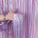 Party Favors Wedding Decoration Party Supplies Photozone Rain Tinsel Foil Curtain Birthday Party Wall Drapes Photo Zone Backdrop