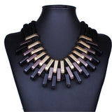 New Acrylic Punk Vintage Fashion Necklaces &Pendants Women Statement Necklace Gradient Drops Choker Maxi Colar Feminino