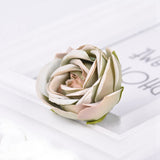 Cifeeo 5Pcs 4cm Artificial silk Rose flower head for wedding Home decoration DIY wreath scrapbook Craft Fake Flowers