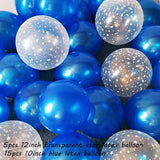 20pcs12-inch Ink-blue Transparent Star Latex Balloon Happy Birthday 2.2g Pink White Helium Balloon Wedding Party Decor Supplies