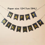 Cifeeo 1set Happy Birthday Banner Baby Shower Themes Birthday Party Decorations Kids Photo Booth Happy Birthday Bunting Garland Flags