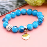 ZOSHI Crystal Butterful Bracelet & Bangle Elastic Heart Bracelets For Women Handmade Shambhala Beads pulseira masculina