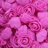 50-200pcs 3cm PE Foam Rose Artificial Flowers Wedding Party Accessories DIY Craft Home Decor Handmade Flower Head Wreath Supplie