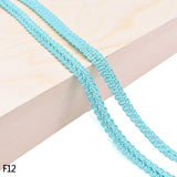 5 Meter 12mm Centipede Lace Ribbon Braided Curve Lace Trim Fabric For Wedding Garment Decoration DIY Clothes Sewing Accessories