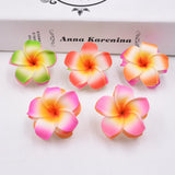 Cifeeo 10PCs 4/9cm Foam Hawaii Aritificial Flowers For Wedding Party Decoration Plumeria Flowers DIY Scrapbook Fake Flower Home Decor