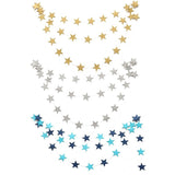 Cifeeo  22PC/Lot 4M Paper Banner Gold/Silver/Blue/Pink Glitter Star Paper Garland Banner Birthday/Wedding Party Home Decoration Supplies