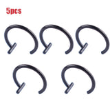 Cifeeo 5Pcs Lip Nose Rings Neutral Punk Lip-shaped Ear Nose Clip Fake Diaphragm with Perforated Lip Hoop Body Jewelry Steel Ring