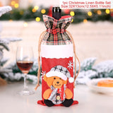 Christmas Wine Bottle Cover Merry Christmas Decorations For Home  Christmas Ornament New Year  Xmas Navidad Gifts