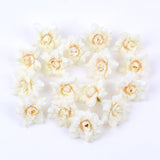 Cifeeo 20 pieces of artificial flower head high quality DIY fake flowers wedding party home living room dining table garden decorations