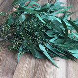 Christmas Gift 80g/35~45CM,Natural Plant Dried Flowers Forever Millet Leaves Bouquet,Preserved Eucalyptus Garland For Wedding Decoration,Home