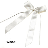 Christmas Gift 100Pcs Bow knots Ribbon White Beige Wedding Pew End decoration Bows Party Car Chairs home Decorations Bowknots decor Accessories