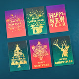 Christmas Card Santa Ride Xmas Festival New Year Card Winter Holiday Greeting Cards with Envelopes