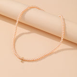 Cifeeo New Lovely Daisy Flower Colorful Beads Pearl Clavicle Choker Necklace for Women Girls Spring Summer Jewelry Wholesale