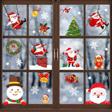 Christmas Window Stickers 2022 Christmas Decorations for Home Merry Christmas Ornament Xmas Navidad Noel Gifts Kid New Year 2023