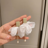 Back to school Korean New Style Temperament Long Tassel Earrings Fashion Simple Versatile Earrings Women's Jewelry