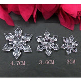 20/10/6Pcs  New Transparent Christmas Crystal Snowflakes Navidad New Year Ornaments Festival Party Xmas Tree Hanging Decor