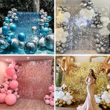 Cifeeo 1*2M Party Curtains Wall Background Sequin Wedding Decor Sequin Glitter Backdrop Curtain Birthday Foil Curtain Bachelorette