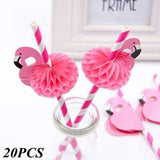 20PCS Flamingo Cupcake Toppers DIY Cakes Topper Picks Pinapple Topper Wedding/Birthday Party Decoration Baby Shower Supplies