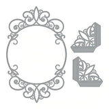 Cifeeo  Metal Cutting Dies Scrapbooking Stencil Die Cuts Card Embossing DIY  Photo Album Oval Frame Template Stencil