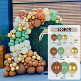 Cream Coffee Khaki Brown Birthday Balloons Garland Arch Kit Latex Globos Baby Shower Supplies Birthday Wedding Party Decorations