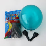 10pcs/lot Double Layer Dark Blue Balloons White Gold Round Teal Latex Balloons Birthday Party Adult Wedding Decorations